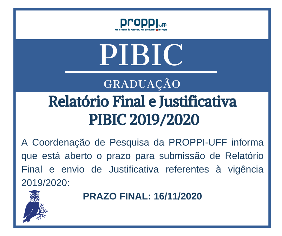 Relatório Final E Justificativa Pibic 20192020 Portal De Pesquisa 6982